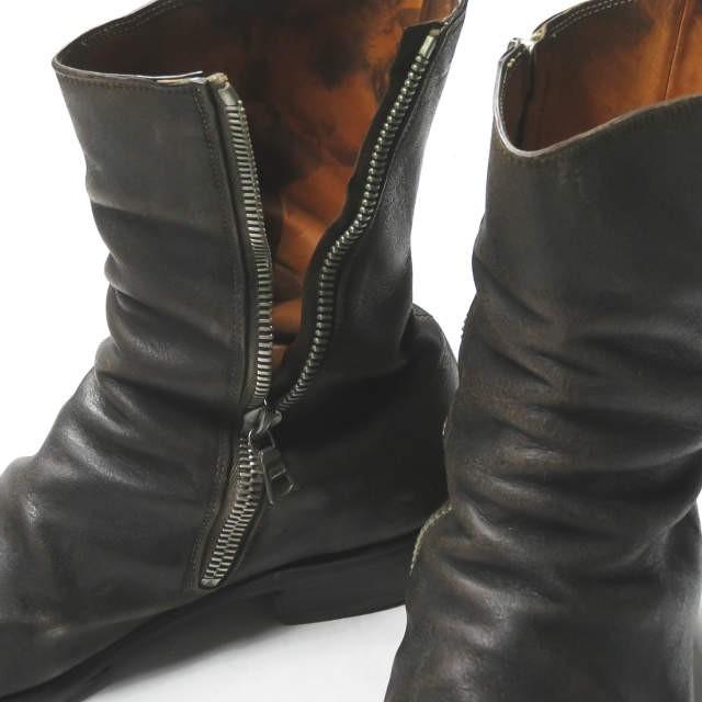 グイディ GUIDI ホースレザーサイドジップブーツ 43(28cm) ダークブラウン シューズ |  | 06