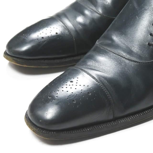 エンツォボナフェ Enzo Bonafe サイドレースアップレザーシューズ 8(26.5cm) ネイビー ストレートチップ メダリオン シューズ |  | 08