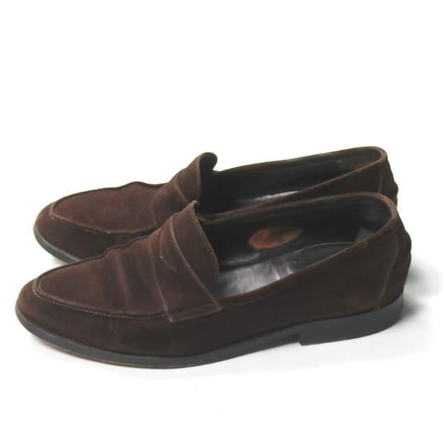 Enzo Bonafe x BEAMS F エンツォボナフェ ビームスエフ 別注 ALLORI スエードペニーローファー UK6.5(25cm) ブラウン コイン ☆☆mm8534 |  | 01