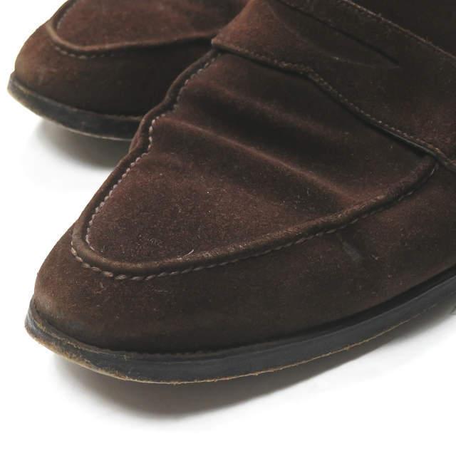 Enzo Bonafe x BEAMS F エンツォボナフェ ビームスエフ 別注 ALLORI スエードペニーローファー UK6.5(25cm) ブラウン コイン ☆☆mm8534 |  | 07