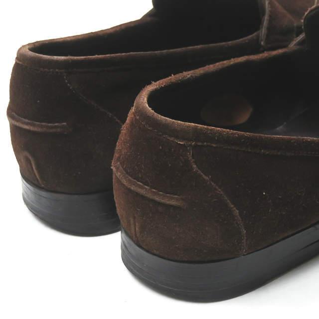 Enzo Bonafe x BEAMS F エンツォボナフェ ビームスエフ 別注 ALLORI スエードペニーローファー UK6.5(25cm) ブラウン コイン ☆☆mm8534 |  | 09