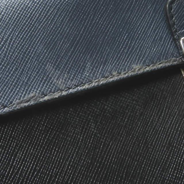 PRADA プラダ SAFFIANO TRAVEL サフィアーノレザー バイカラークラッチバッグ VR092M 9Z2 F0I47 ネイビー/ブラック カバン ☆☆mm8538 |  | 12