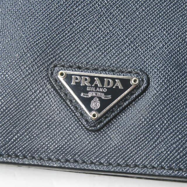 PRADA プラダ SAFFIANO TRAVEL サフィアーノレザー バイカラークラッチバッグ VR092M 9Z2 F0I47 ネイビー/ブラック カバン ☆☆mm8538 |  | 02