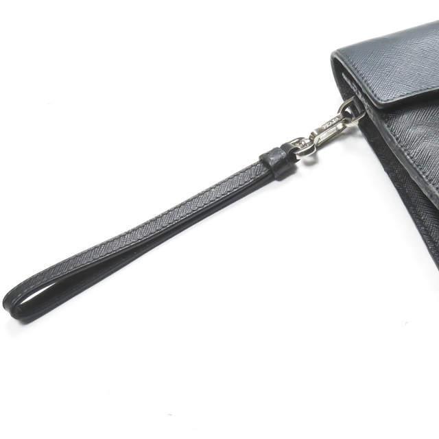 PRADA プラダ SAFFIANO TRAVEL サフィアーノレザー バイカラークラッチバッグ VR092M 9Z2 F0I47 ネイビー/ブラック カバン ☆☆mm8538 |  | 06
