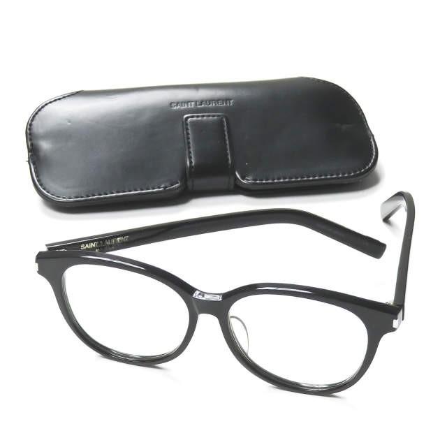 サンローランパリ SAINT LAURENT PARIS 日本製 Classic 15/J ブラック/クリア 51□14-140 YSL ボストン 黒縁 | 