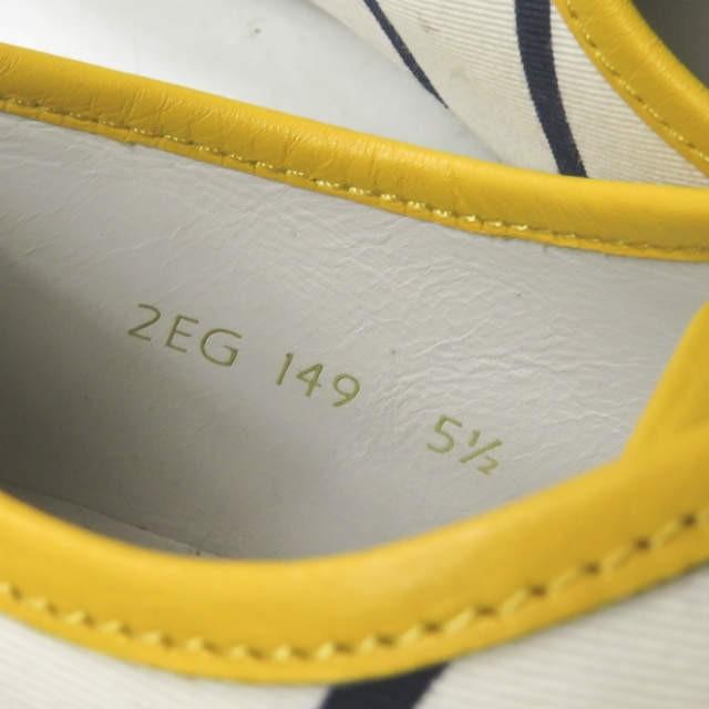 プラダ PRADA キャンバスラバーボーダースニーカー  2EG 149 5 1/2(26cm) ナチュラル レースアップ ローカット スニーカー シューズ |  | 10