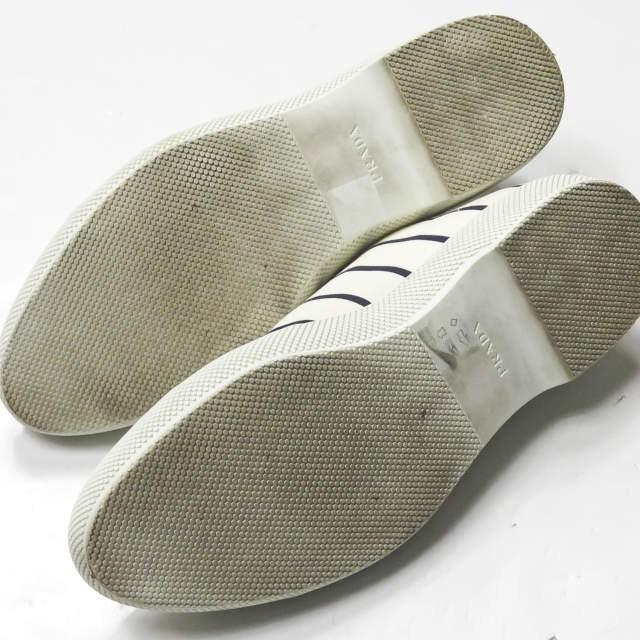 プラダ PRADA キャンバスラバーボーダースニーカー  2EG 149 5 1/2(26cm) ナチュラル レースアップ ローカット スニーカー シューズ |  | 09