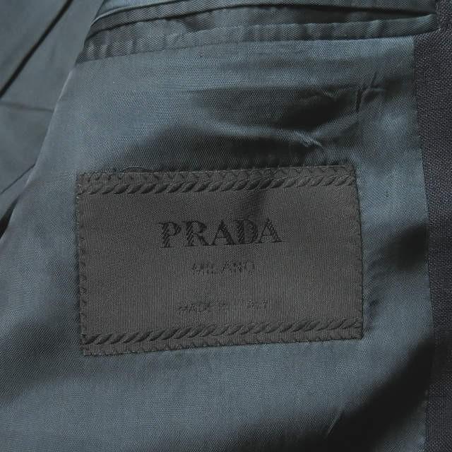 プラダ PRADA イタリア製 バスケットモヘアウール2Bテーラードジャケット G8182 50 ネイビー アウター |  | 02