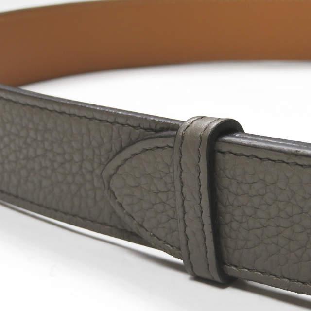 エルメス HERMES フランス製 エトリヴィエール グレインレザーベルト 95 グレー バックル |  | 02