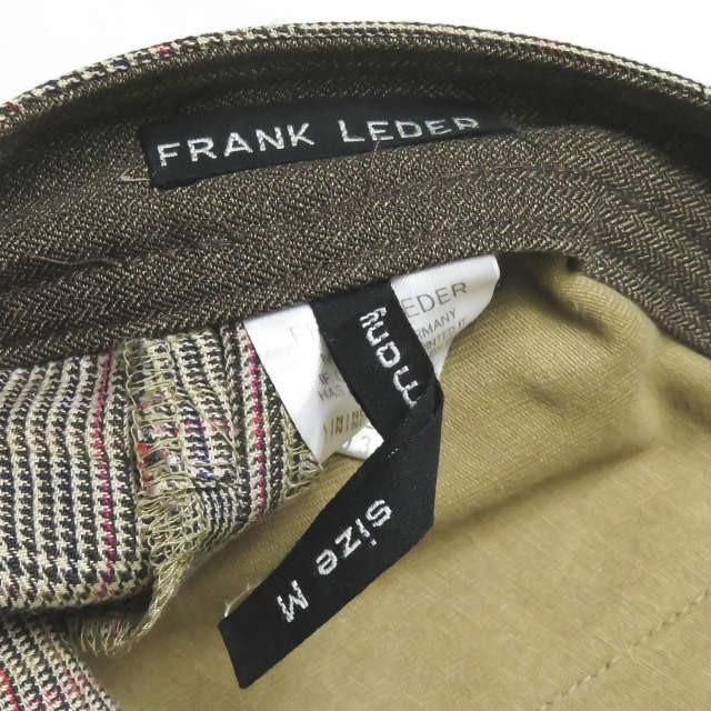 FRANK LEDER フランクリーダー Linen Plaid Wide Trousers リネンチェックワイドトラウザーズ 0313006 M ブラウン パンツ ☆☆mm8649 |  | 02