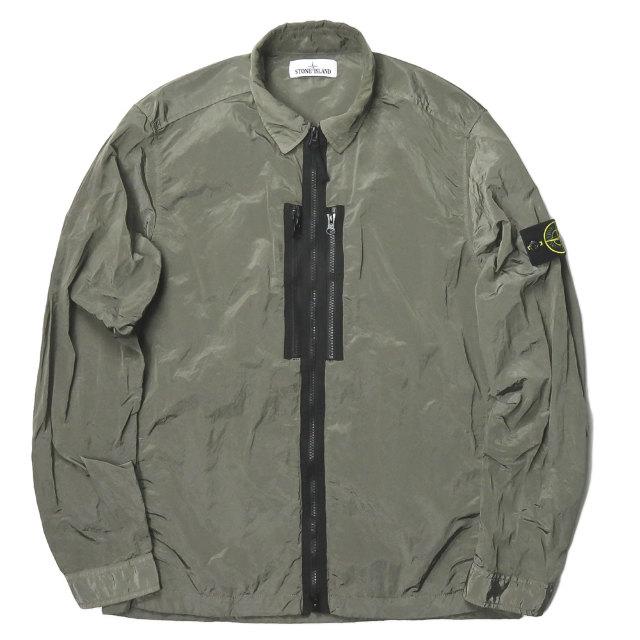 ストーンアイランド STONE ISLAND nylon metal overshirt ナイロンメタルオーバーシャツ 661512144 L カーキ  長袖 ガーメントダイ ジップ トップス : mm8716 : LOOPヤフーショッピング店 - 通販 - Yahoo!ショッピング