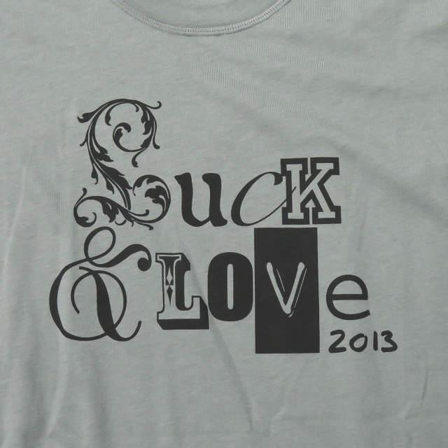 ドルチェアンドガッバーナ DOLCE&GABBANA イタリア製 FUCK&LOVE Tee ロゴプリントTシャツ G8930T / G7B21 52 グレー 半袖 ショートスリーブ トップス |  | 04