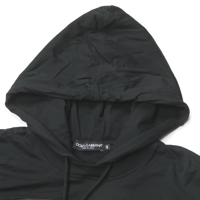 ドルチェアンドガッバーナ DOLCE&GABBANA イタリア製 The Godfather フード付きロングスリーブTシャツ G8G76T 44 ブラック ゴッドファーザー パーカー |  | 03