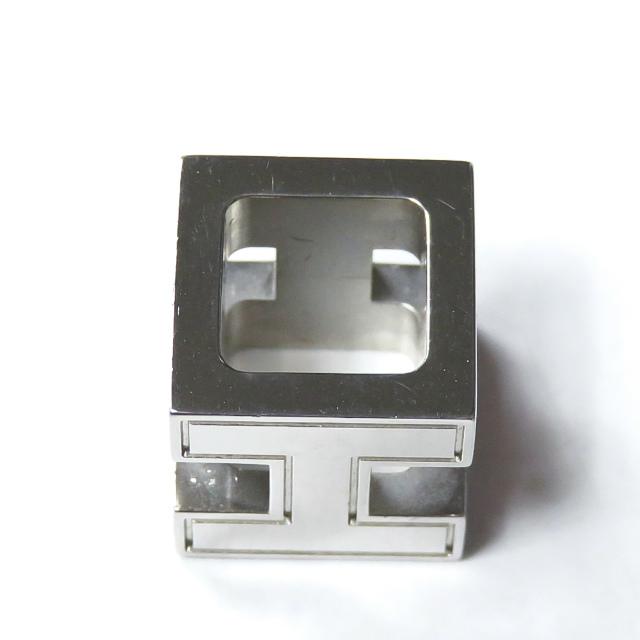 エルメス HERMES Hキューブ ペンダントトップ オレンジ/シルバー ネックレス カージュドアッシュ アクセサリー |  | 04