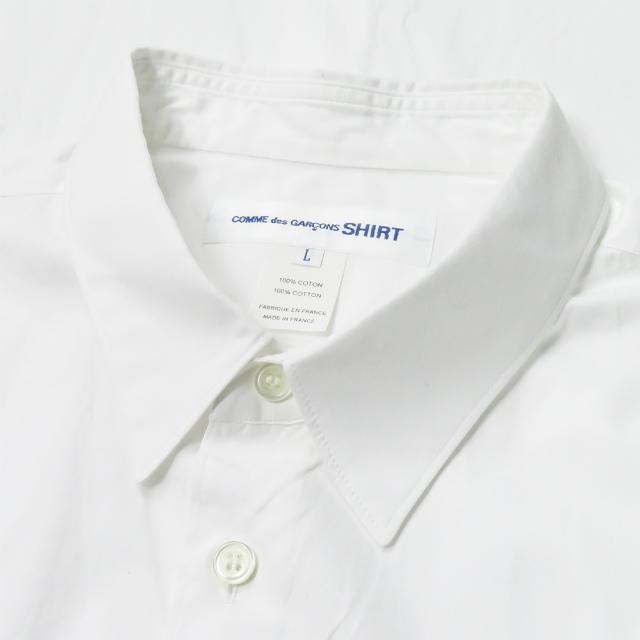 コムデギャルソンシャツ COMME des GARCONS SHIRT フランス製 FOREVER NARROW CLASSIC FIT SHIRT  ナロークラシックフィットシャツ CDGS2PL L ホワイト