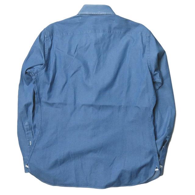 ダノリス ケーススタディ 高島屋 DANOLIS x CS case study 別注 イタリア製 ホリゾンタルカラーシャンブレーシャツ 16-41 ブルー ワイドスプレッドカラー |  | 01
