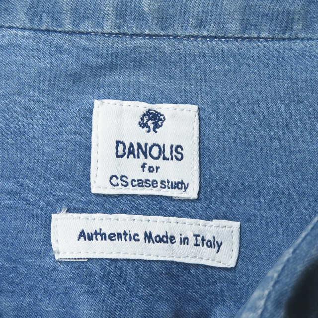 ダノリス ケーススタディ 高島屋 DANOLIS x CS case study 別注 イタリア製 ホリゾンタルカラーシャンブレーシャツ 16-41 ブルー ワイドスプレッドカラー |  | 02