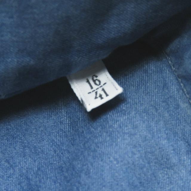 ダノリス ケーススタディ 高島屋 DANOLIS x CS case study 別注 イタリア製 ホリゾンタルカラーシャンブレーシャツ 16-41 ブルー ワイドスプレッドカラー |  | 06