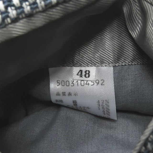 トレチェントウノ 301 TRECHENTOUNO 日本製 ITHITEX社製生地使用 コットンリネンバスケット3Bテーラードジャケット 48 ネイビー 麻 アウター |  | 09