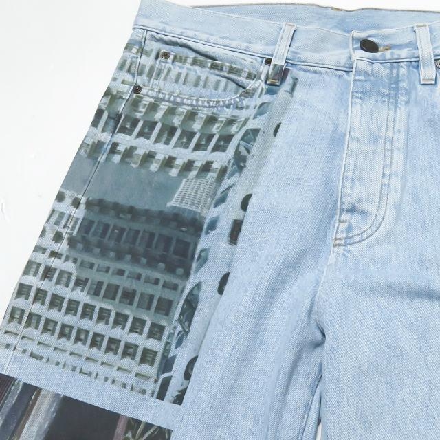 スノーブルー ＜CALVIN KLEIN EST.1978＞BAGGY JEANSバギーデニム