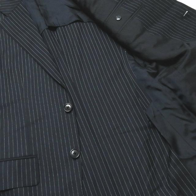 イージーバイゼニア EZ BY ZEGNA ウール3Bテーラードジャケット&スラックス 44R ネイビー スーツ セットアップ ストライプ |  | 11