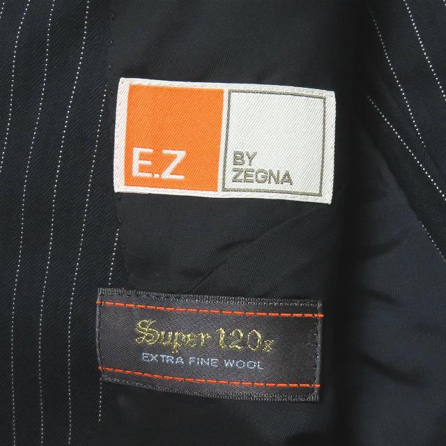 イージーバイゼニア EZ BY ZEGNA ウール3Bテーラードジャケット&スラックス 44R ネイビー スーツ セットアップ ストライプ |  | 05