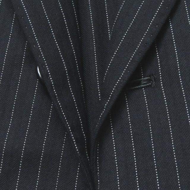 イージーバイゼニア EZ BY ZEGNA ウール3Bテーラードジャケット&スラックス 44R ネイビー スーツ セットアップ ストライプ |  | 07