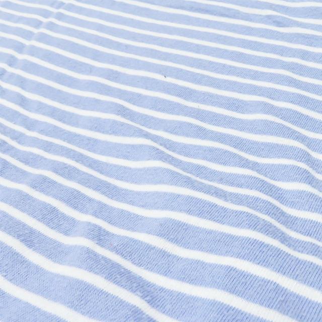 プラダ PRADA ボーダークルーネックTシャツ M ブルー/ホワイト 半袖 トップス |  | 06