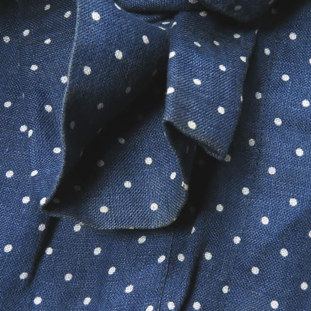 ウミットベナン UMIT BENAN イタリア製 リネンドットシャツジャケット 48 ブルー 2Bテーラードジャケット アウター |  | 07