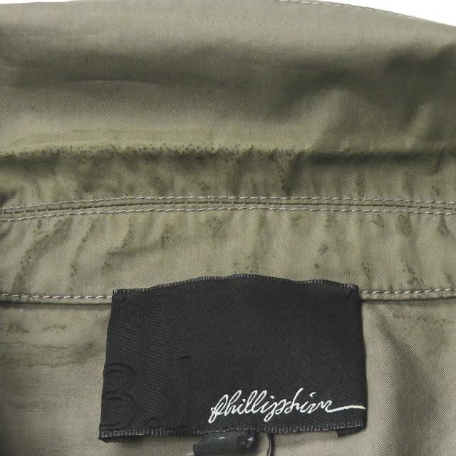 スリーワン フィリップリム 3.1 Phillip Lim コットンツイル4Bダブルシャツジャケット S210-2415STCM S グレー アウター |  | 03