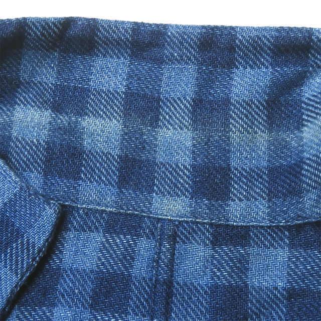 ウミットベナン UMIT BENAN イタリア製 コットンチェック2Bシャツジャケット 48 ネイビー テーラード アウター |  | 04