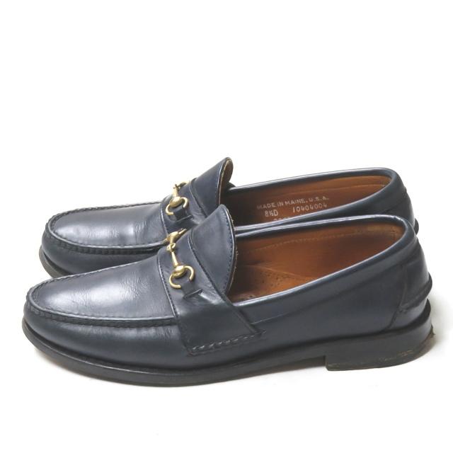 ランコート RANCOURT アメリカ製 カーフレザービットローファー 32580-03 US8.5D(26.5cm) ネイビー モカシン シューズ |  | 01