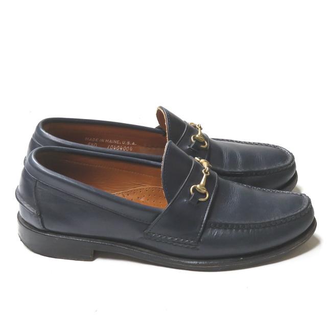 ランコート RANCOURT アメリカ製 カーフレザービットローファー 32580-03 US8.5D(26.5cm) ネイビー モカシン シューズ |  | 03