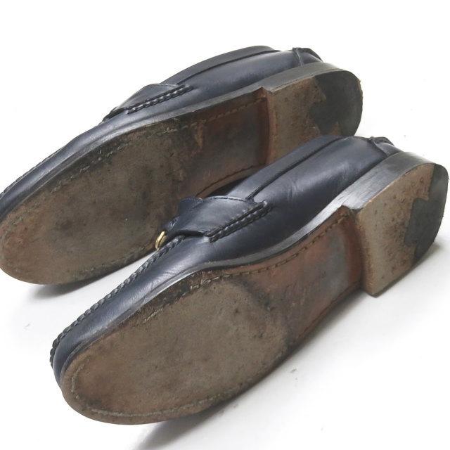 ランコート RANCOURT アメリカ製 カーフレザービットローファー 32580-03 US8.5D(26.5cm) ネイビー モカシン シューズ |  | 09