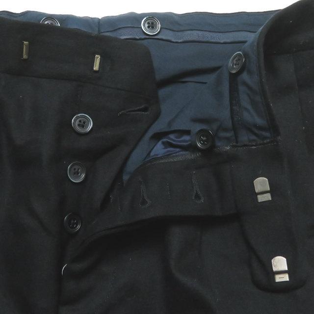 ウミットベナン UMIT BENAN イタリア製 ウール2タックワイドテーパードパンツ CL62 46 ブラック サルエル スラックス ボトムス |  | 04