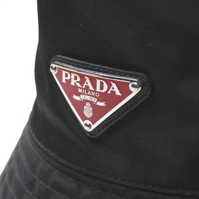 プラダ Prada イタリア製 銀座 心斎橋限定 サイドトライアングルロゴ ナイロンバケットハット 1hc137 S 内周約56 57cm Nero Rosso 帽子 Mm9104 Loopヤフーショッピング店 通販 Yahoo ショッピング