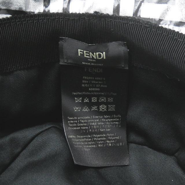 フェンディ ニッキー・ミナージュ FENDI x Nicki Minaj 19AW 別注 イタリア製 FFロゴ ナイロンバケットハット S(57.0cm) メタリックシルバー 帽子 |  | 06