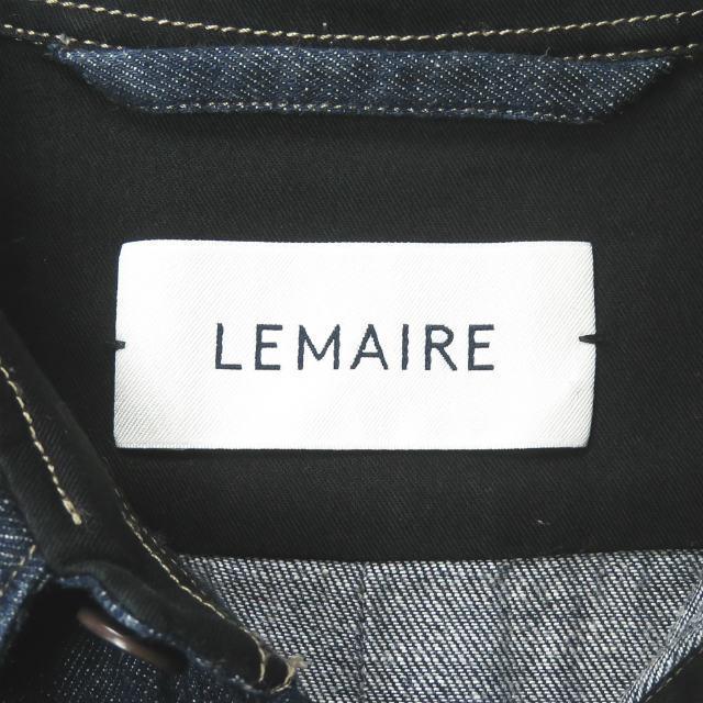 ルメール LEMAIRE デニムシャツ 44 インディゴ 長袖 レギュラーカラー