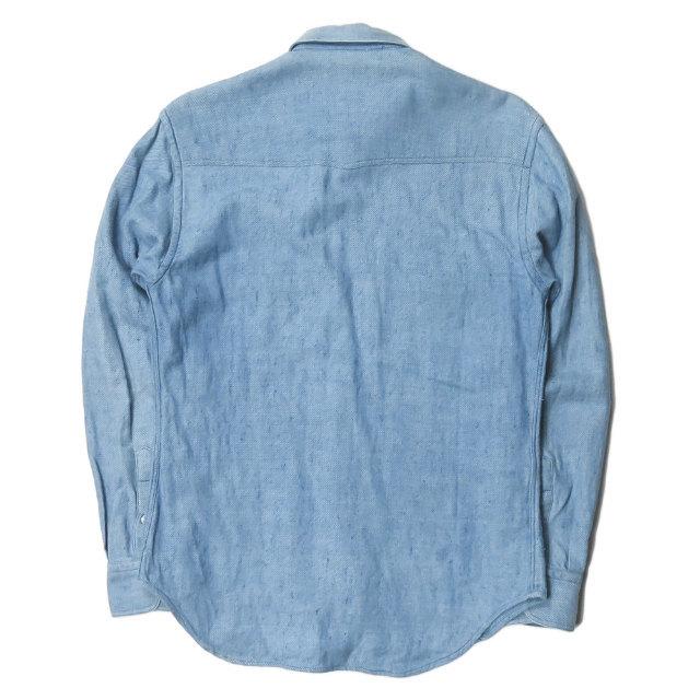 ウミットベナン UMIT BENAN イタリア製 ウエスタンシャツ 44 ブルー 長袖 トップス |  | 01