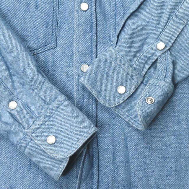 ウミットベナン UMIT BENAN イタリア製 ウエスタンシャツ 44 ブルー 長袖 トップス |  | 05
