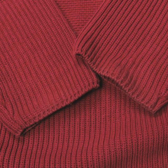 ウミットベナン UMIT BENAN イタリア製 ミックスゲージ コットンクルーネックニット S ワイン セーター 長袖 プルオーバー トップス |  | 05
