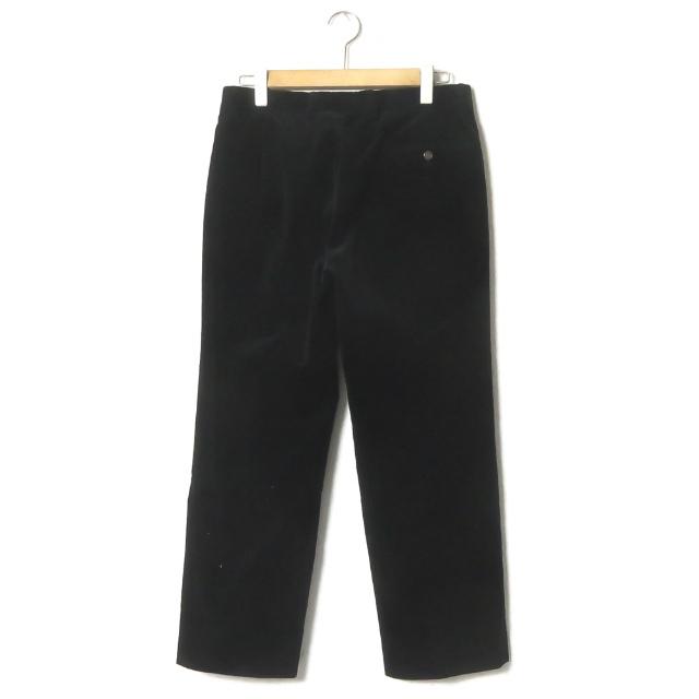エルメス HERMES イタリア製 レザーパイピング コーデュロイパンツ 09523.002 42 ブラック セリエボタン トラウザーズ ボトムス |  | 01