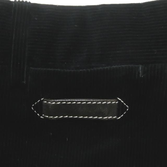 エルメス HERMES イタリア製 レザーパイピング コーデュロイパンツ 09523.002 42 ブラック セリエボタン トラウザーズ ボトムス |  | 05