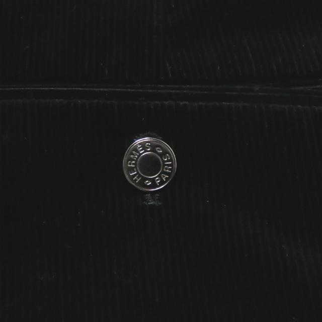 エルメス HERMES イタリア製 レザーパイピング コーデュロイパンツ 09523.002 42 ブラック セリエボタン トラウザーズ ボトムス |  | 08