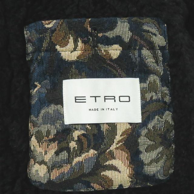 ETRO エトロ 19AW イタリア製 リアルムートン チェスターフィールドコート 192-1L916-9590 46 ブラック アウター mm9477 |  | 02