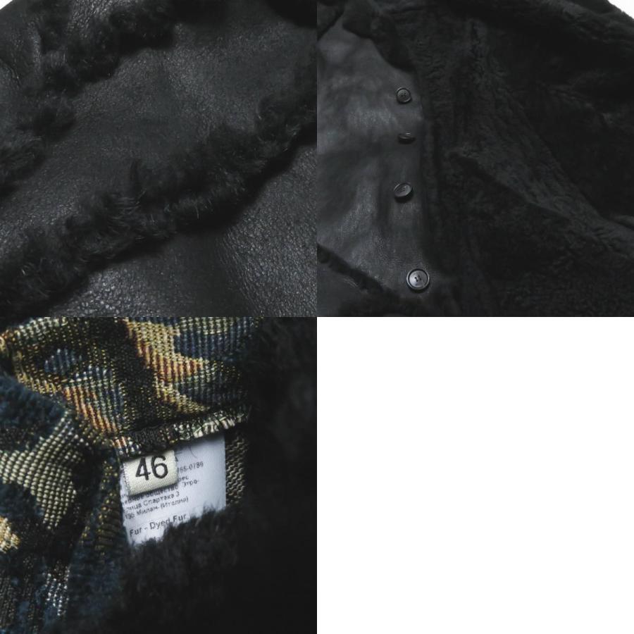 ETRO エトロ 19AW イタリア製 リアルムートン チェスターフィールドコート 192-1L916-9590 46 ブラック アウター ETRO エトロ 19AW イタリア製 リアルムートン チェスターフィールド