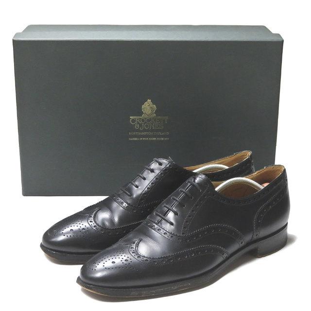 CROCKETT＆JONES クロケットアンドジョーンズ FINSBURY フィンズバリー ウイングチップシューズ 9840 UK6.5(25