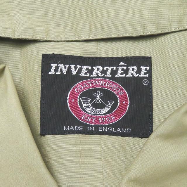 INVERTERE インバーティア イギリス製 コットンギャバジン トレンチコート 40 玉虫色 裏地タータンチェック アウター mm9538 |  | 02