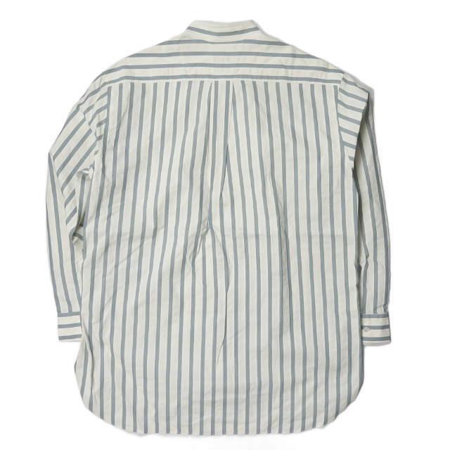 【美品】cristaseya Salvatore Piccolo SALVATORE PICCOLO×CRISTASEYA MAO SHIRT W/FRINGED COLLAR BLUE