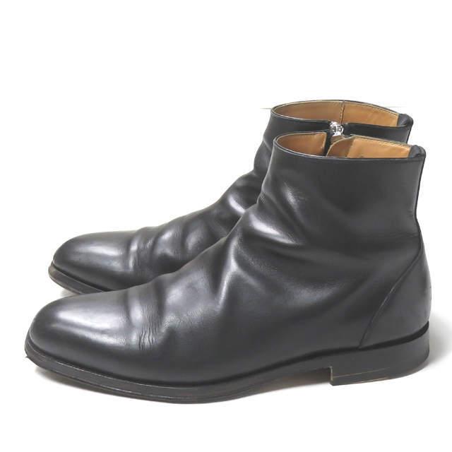 F.LLI Giacometti フラテッリジャコメッティ CHATEAUBRIAND Zip Up Boots サイドジップブーツ FG469  40.5(25.5cm) ブラック mm9623